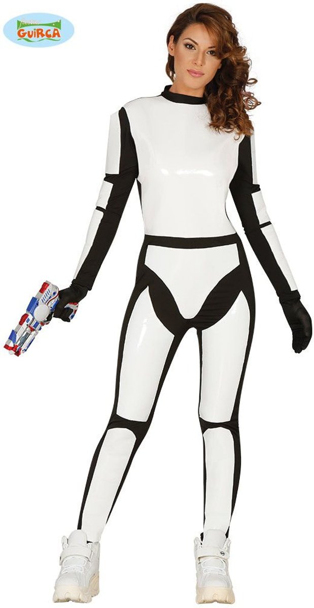 Stormtrooper Kostuum | Science Fiction Ruimte Soldaat | Vrouw | One Size | Carnaval kostuum | Verkleedkleding